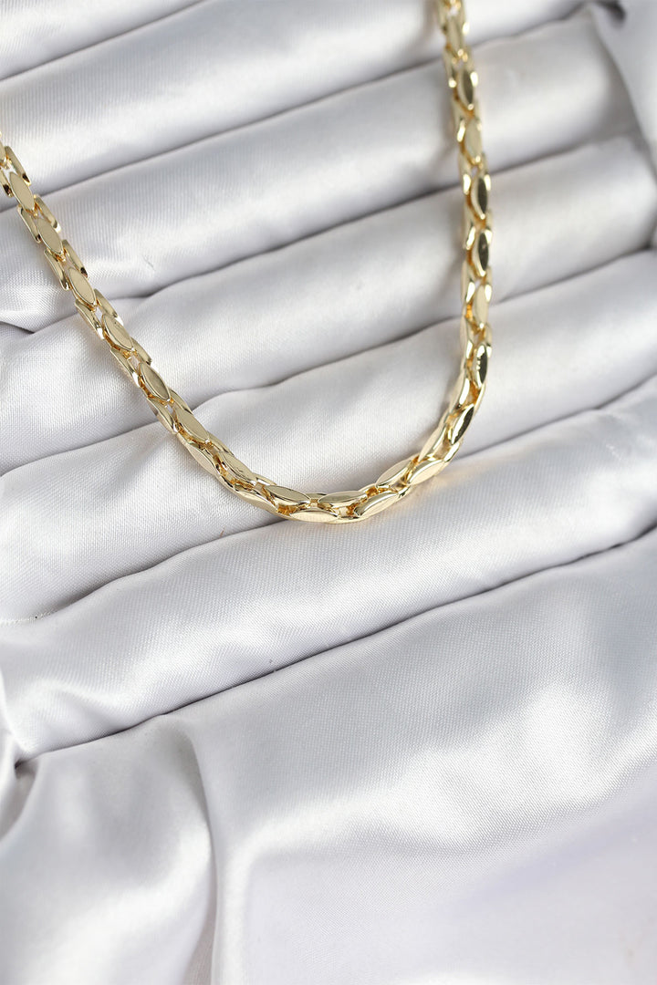 EBJ Pirinç Gold Renk 60 cm Zincir Kadın Kolye - Birmingham