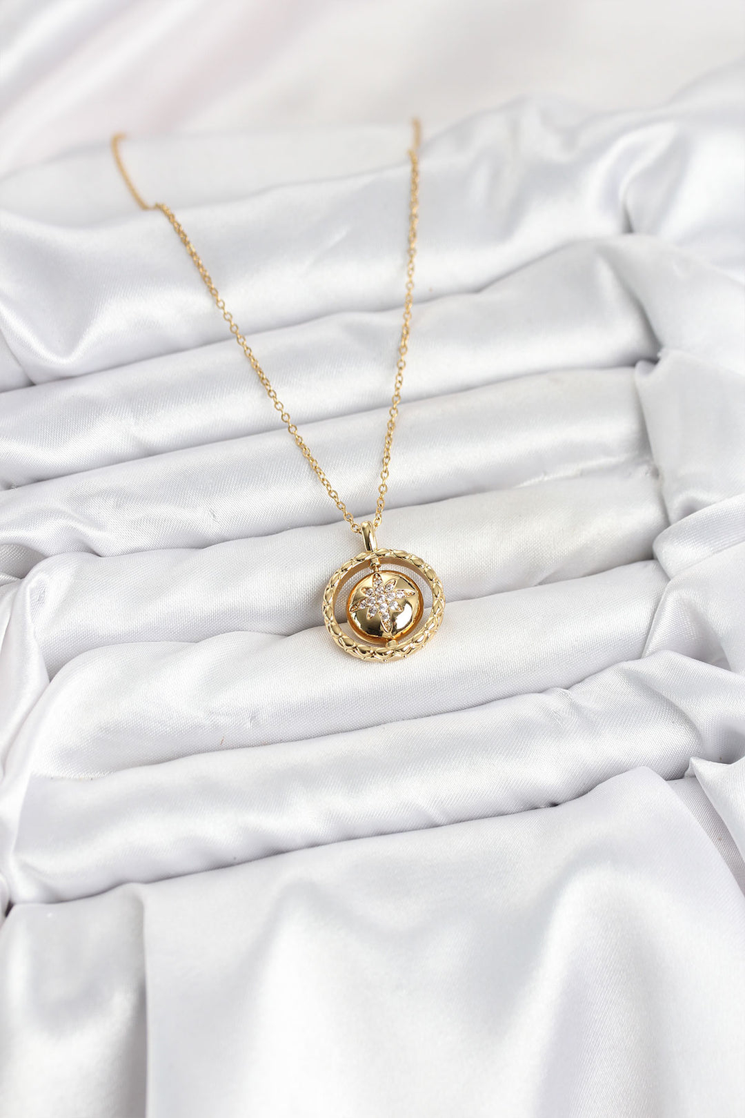 EBJ 316L Stainless Steel Chain Gold Color North Star Model Women's Necklace - Ciudad Victoria