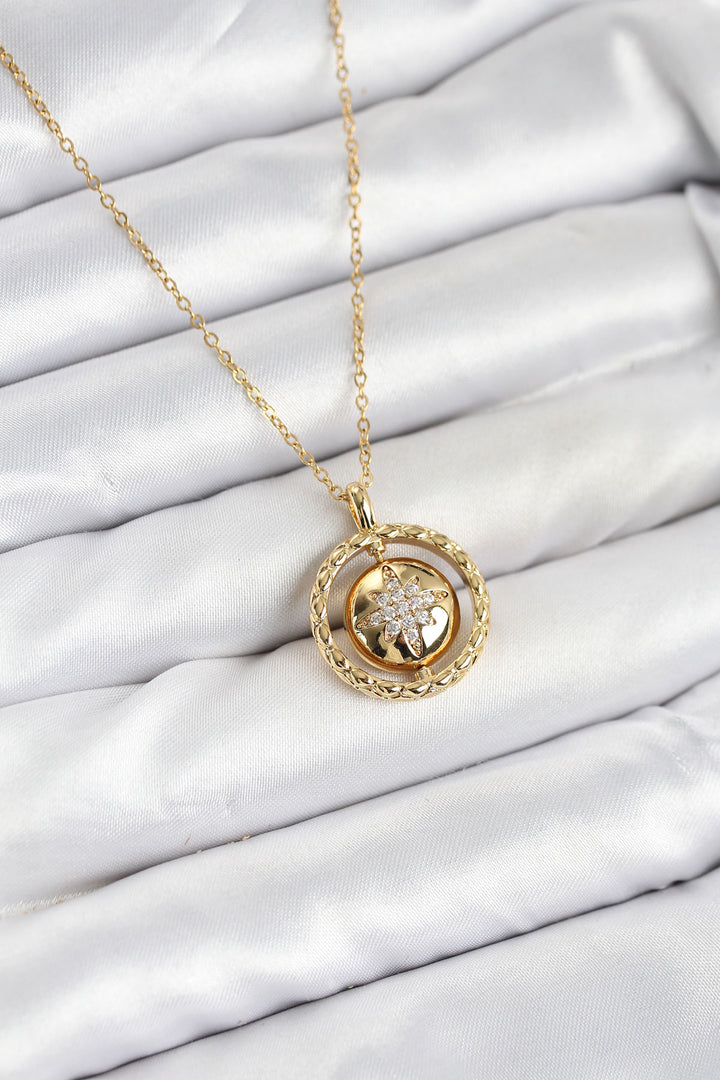 EBJ 316L Stainless Steel Chain Gold Color North Star Model Women's Necklace - Ciudad Victoria