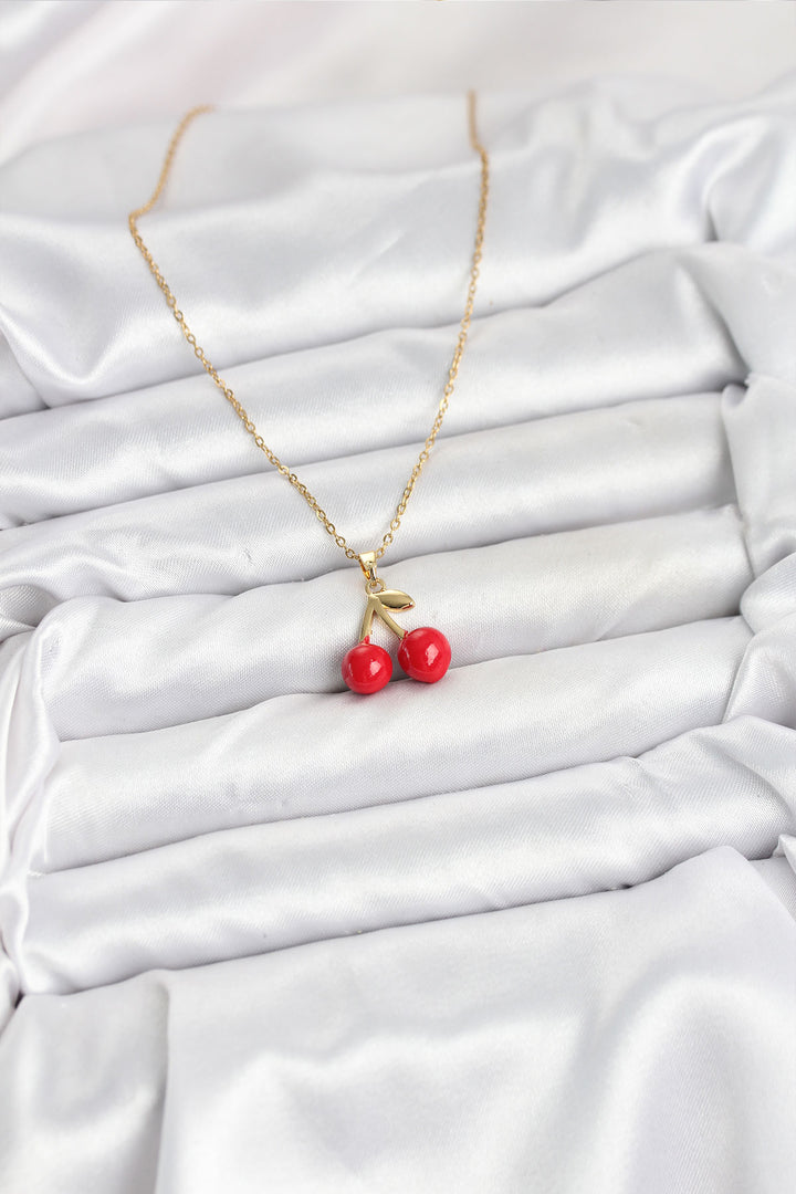 EBJ 316L Steel Chain Gold Color Cherry Model Women's Necklace - Lac-Brome