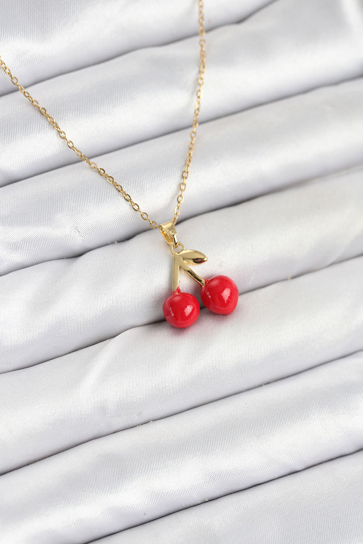 EBJ 316L Steel Chain Gold Color Cherry Model Women's Necklace - Lac-Brome