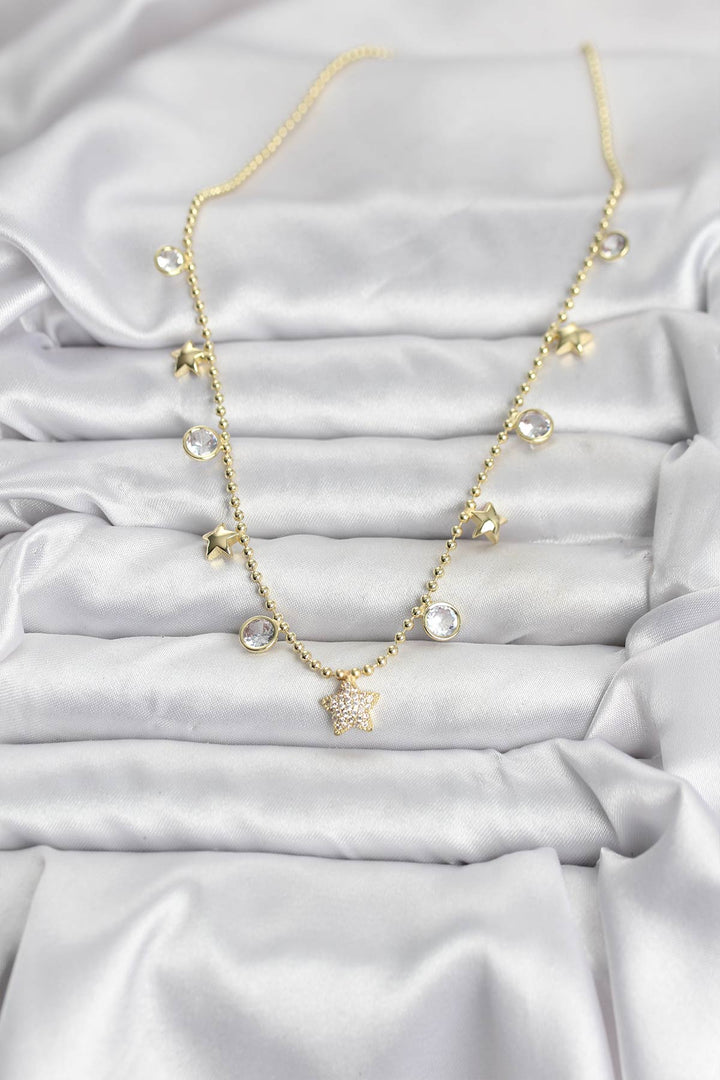 EBJ Pirinç Gold Renk Yıldız Model Kadın Kolye - Zwickau