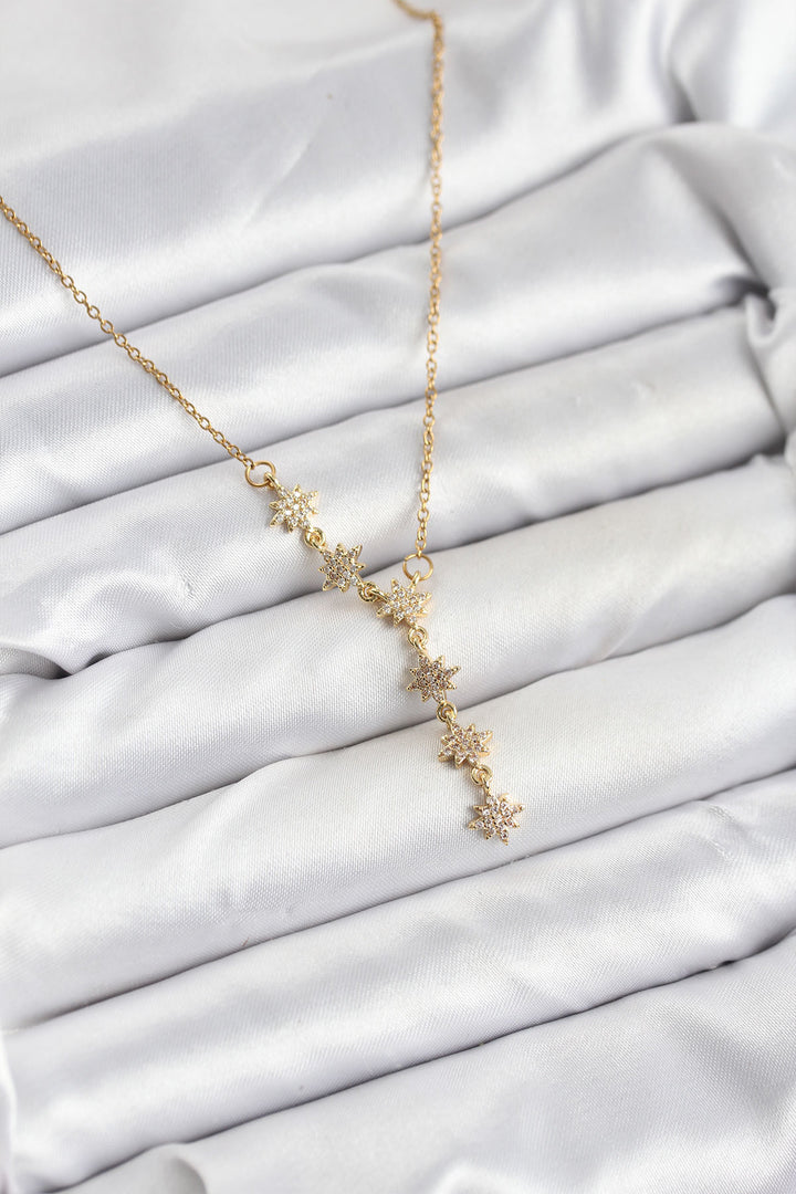 EBJ 316L Stainless Steel Chain Gold Color North Star Model Women's Necklace - The Hammocks