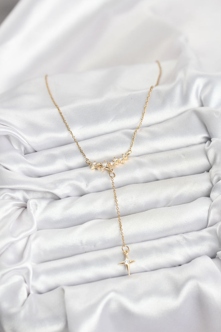 EBJ 316L Steel Chain Gold Color Star Model Y Women's Necklace - Clovis