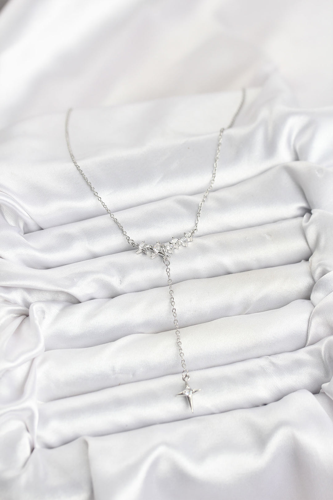 EBJ 316L Stainless Steel Chain Silver Color Star Model Y Women's Necklace - La Trinidad