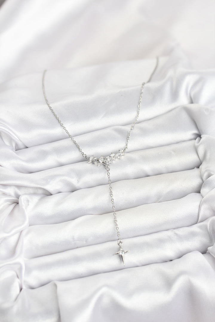 EBJ 316L Stainless Steel Chain Silver Color Star Model Y Women's Necklace - La Trinidad