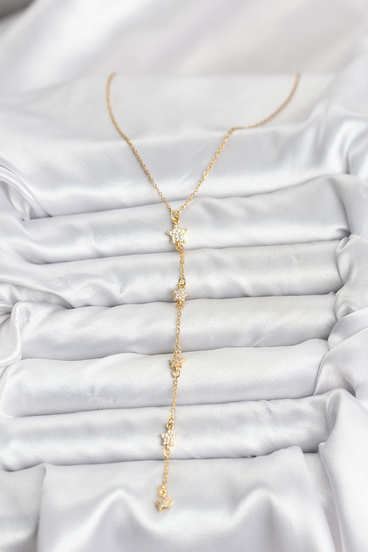 EBJ 316L Steel Chain Gold Color Star Model Women Y Necklace - Saarbrücken