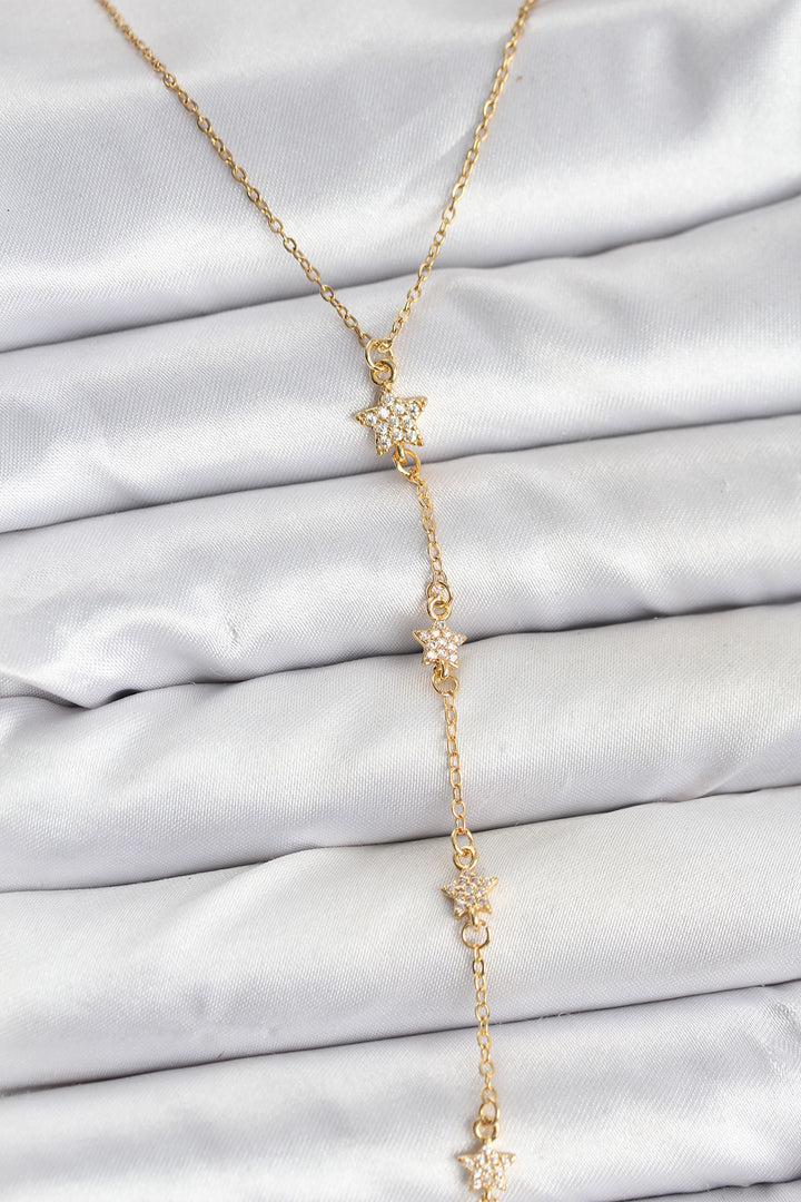 EBJ 316L Steel Chain Gold Color Star Model Women Y Necklace - Saarbrücken