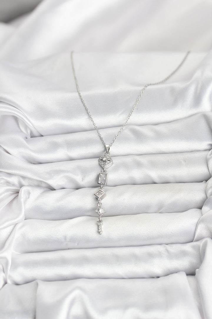 EBJ 316L Stainless Steel Chain Silver Color North Star Energy Model Women Y Necklace - Rouyn-Noranda
