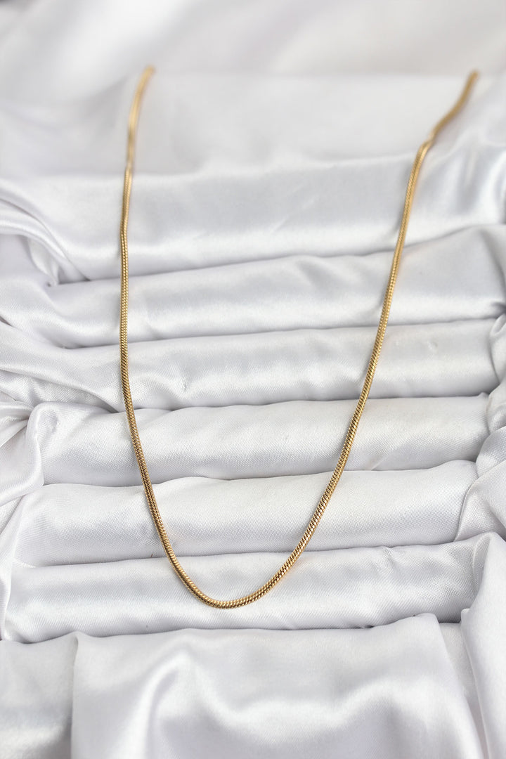 EBJ 316L Steel Chain Gold Color 60 cm Snake Chain Women's Necklace - Albuquerque