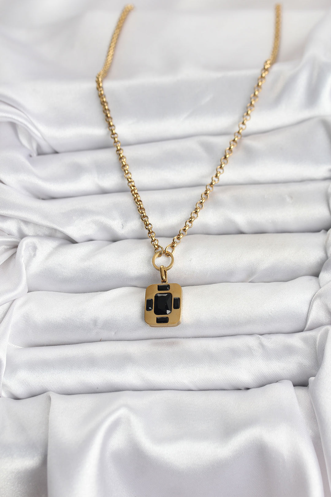 EBJ 316L Çelik Zincir Gold Renk Vintage Model Kadın Kolye - Oswego