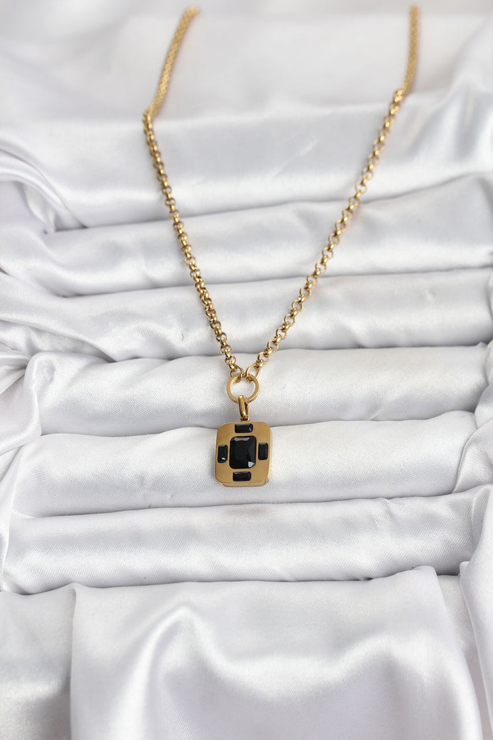 EBJ 316L Çelik Zincir Gold Renk Vintage Model Kadın Kolye - Oswego