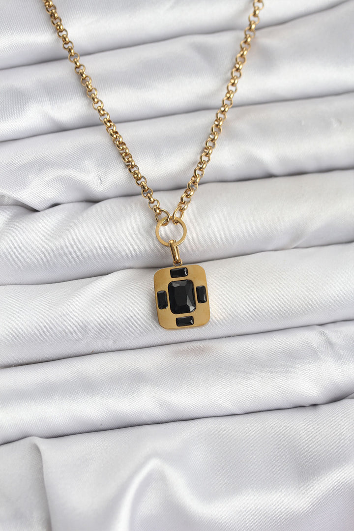 EBJ 316L Çelik Zincir Gold Renk Vintage Model Kadın Kolye - Oswego