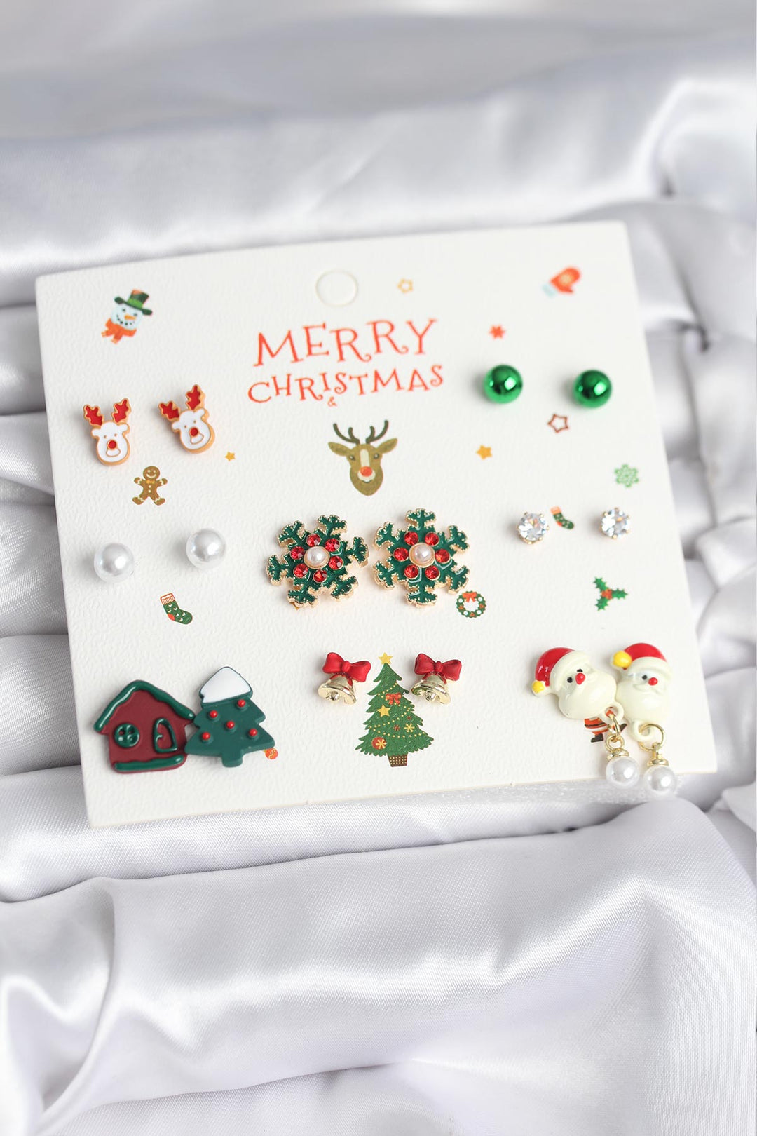 EBJ New Year's Themed Set of 8 Pairs of Earrings - Pforzheim