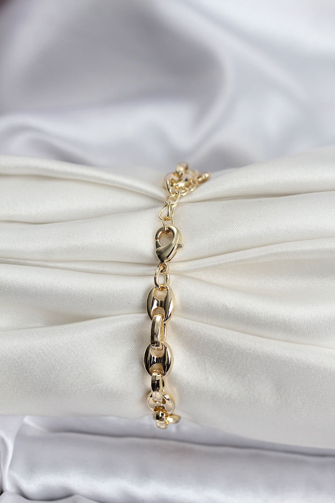 EBJ 14K Gold Color Coated Coffee Bean Design CM Women's Bracelet - Apatzingan de la Constitucion