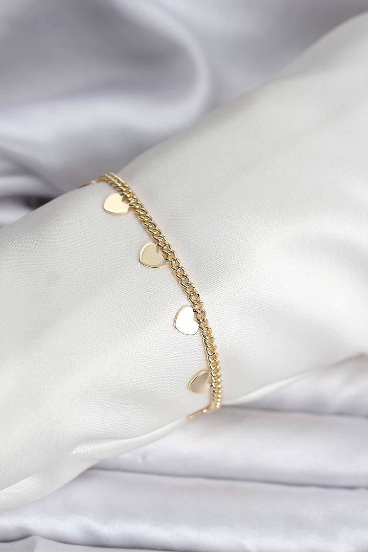 EBJ 14K Gold Renk Kaplama Kalpli Model CM Kadın Bileklik - Atlantic City