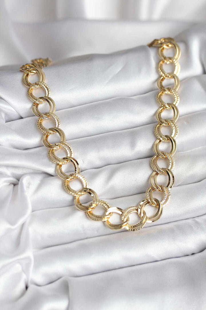 EBJ 14K Gold Color Coated Milky Way Model CM Women's Necklace - Toluca