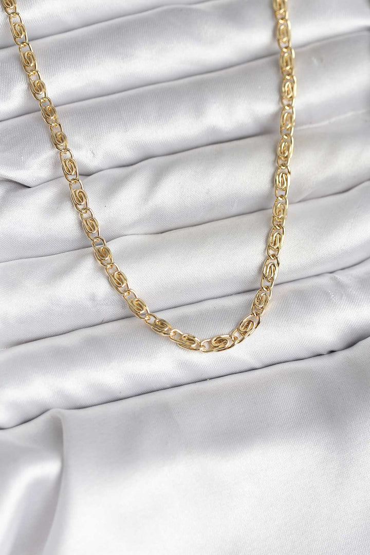 EBJ 14K Gold Color Coated Chain Model CM Women's Necklace - Carpi