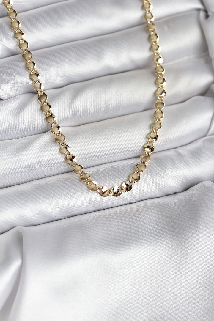 EBJ 14K Gold Renk Kaplama Zincir Model CM Kadın Kolye - Melchor Ocampo