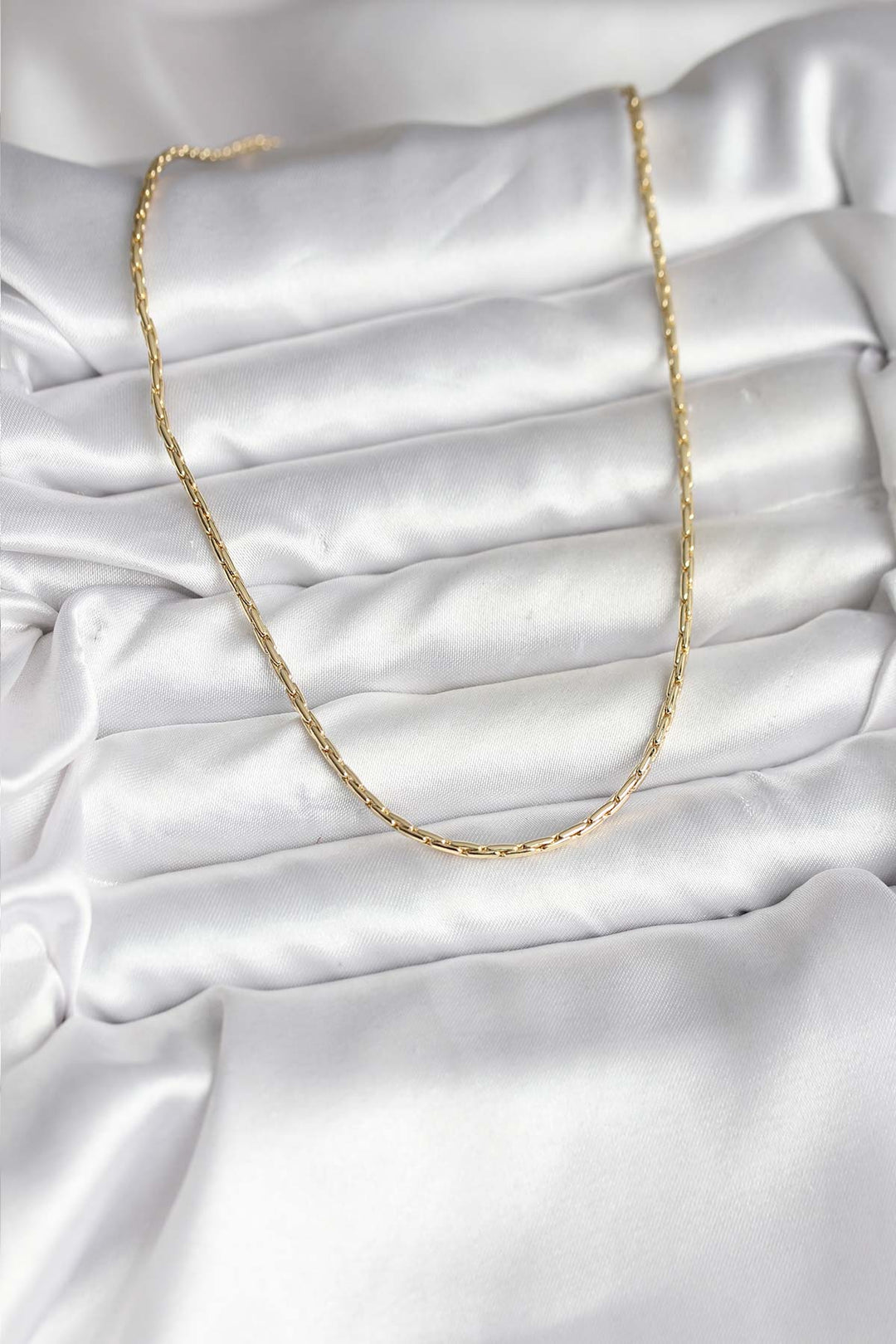 EBJ 14K Gold Renk Kaplama İnce Zincir Model CM Kadın Kolye - Leverkusen