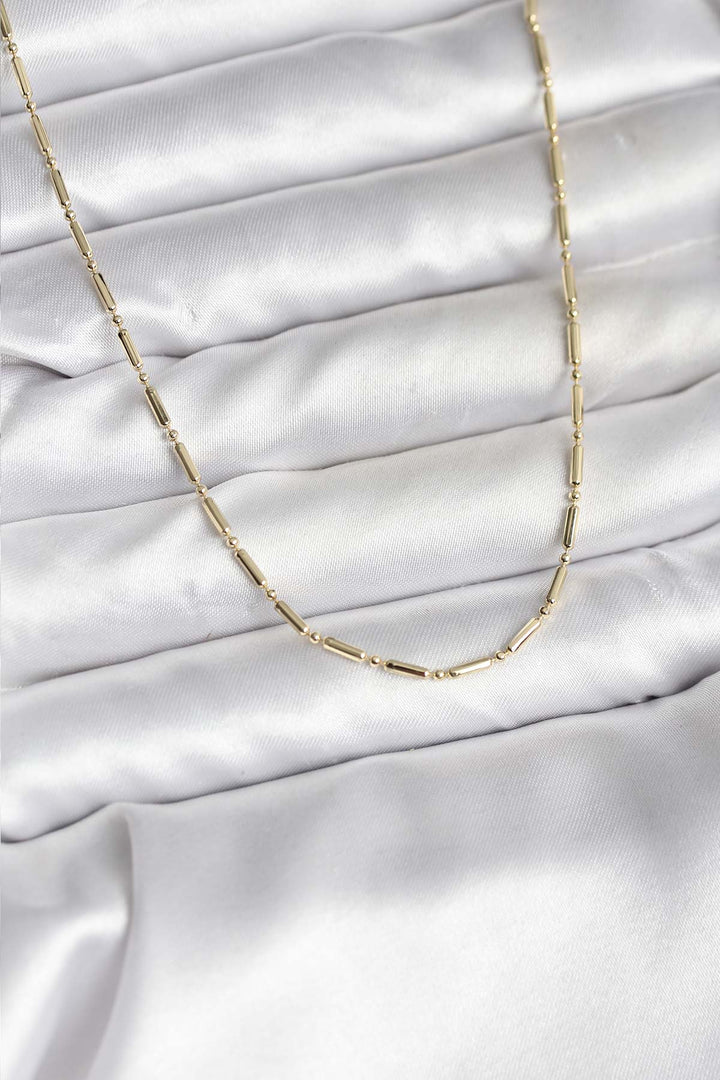 EBJ 14K Gold Renk Kaplama Zincir Model CM Kadın Kolye - Mount Vernon