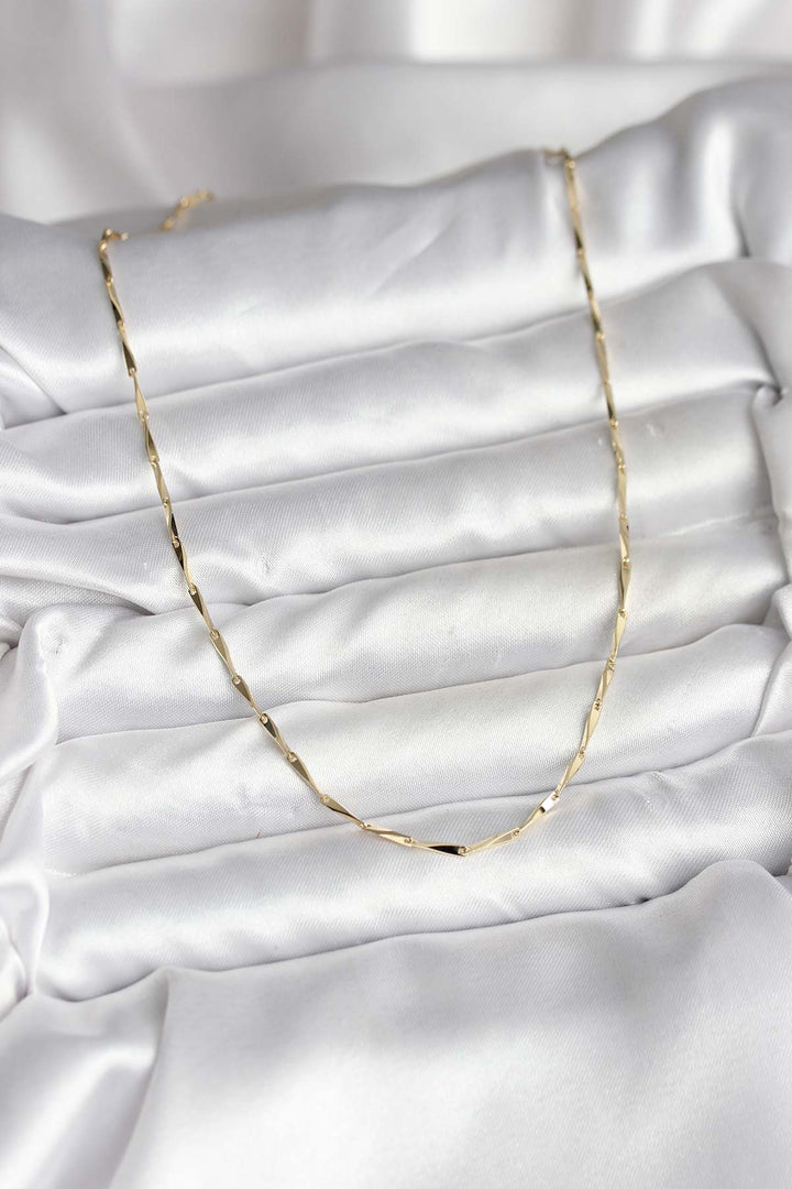 EBJ 14K Gold Renk Kaplama CM Kadın Kolye - Ferrara