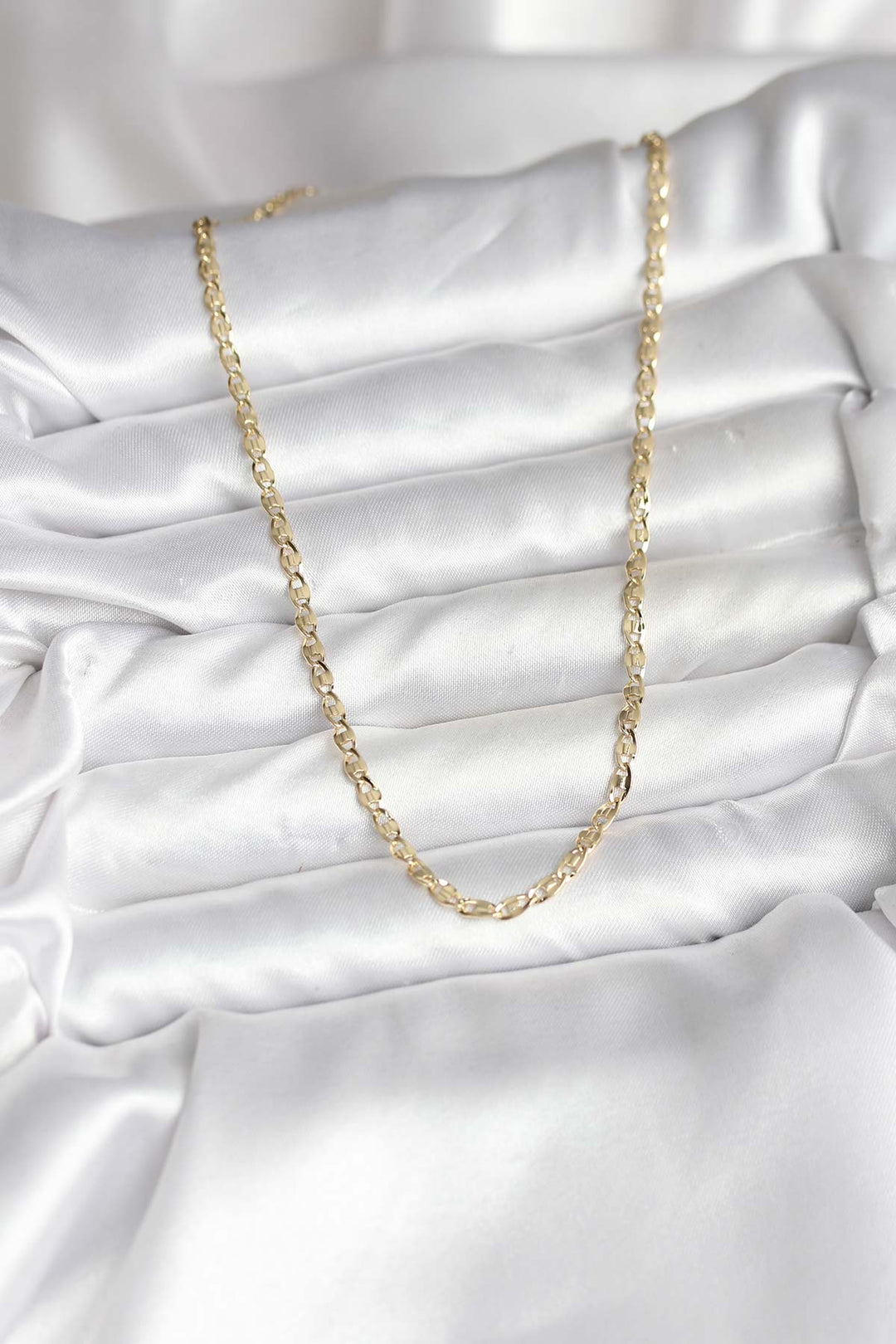 EBJ 14K Gold Color Coated Hammered Plate Model CM Women's Necklace - Brandon