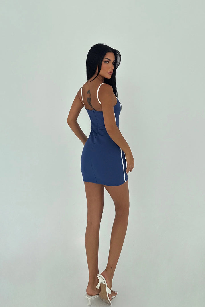 EYY Women Indigo Strapless Mini Dress - Fairborn