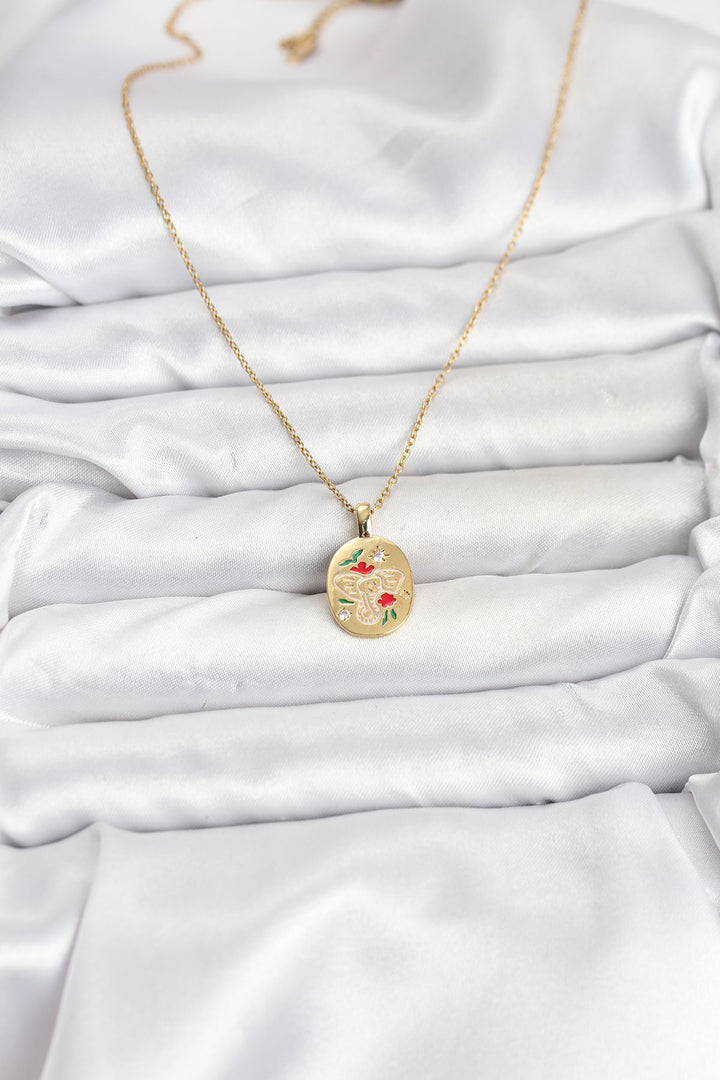 EBJ 316L Steel Chain Gold Color Elephant Shaped Women's Necklace - Clermont