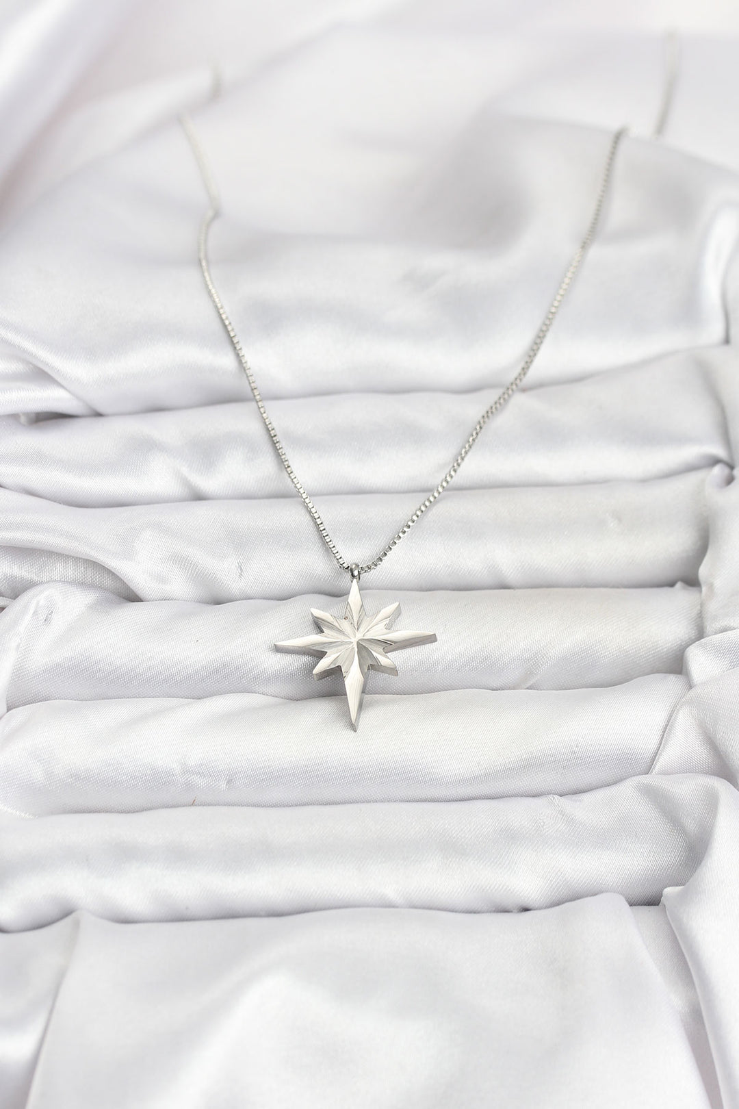 EBJ 316L Stainless Steel Chain Silver Color North Star Model 60 cm Chain Women's Necklace - Etterbeek