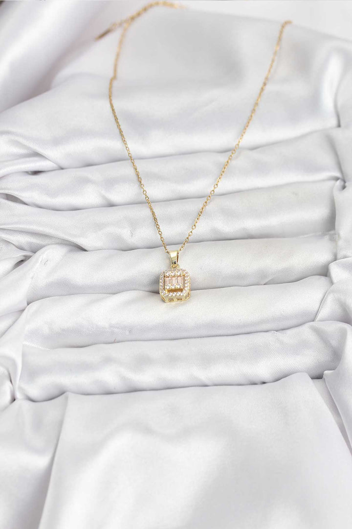 EBJ 316L Çelik Zincir Gold Renk Baget Model Kadın Kolye - Buzău