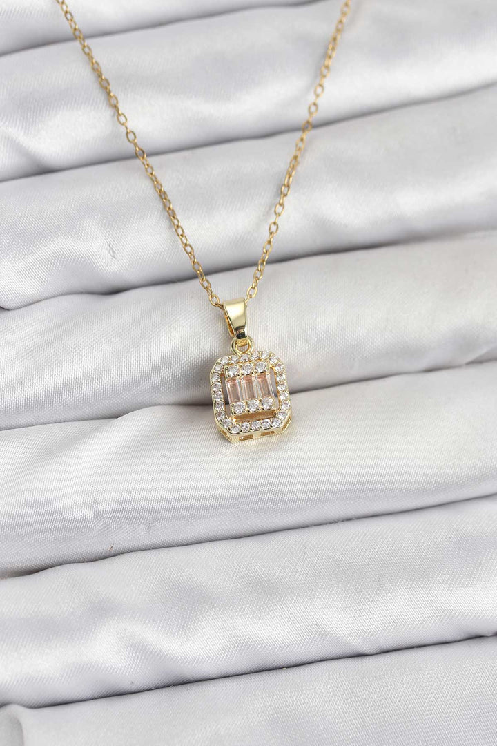 EBJ 316L Çelik Zincir Gold Renk Baget Model Kadın Kolye - Buzău