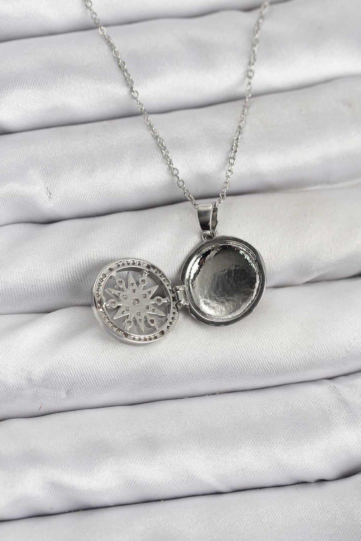 EBJ 316L Stainless Steel Chain Silver Color Pole Star Cover Model Women's Necklace - Lancaster