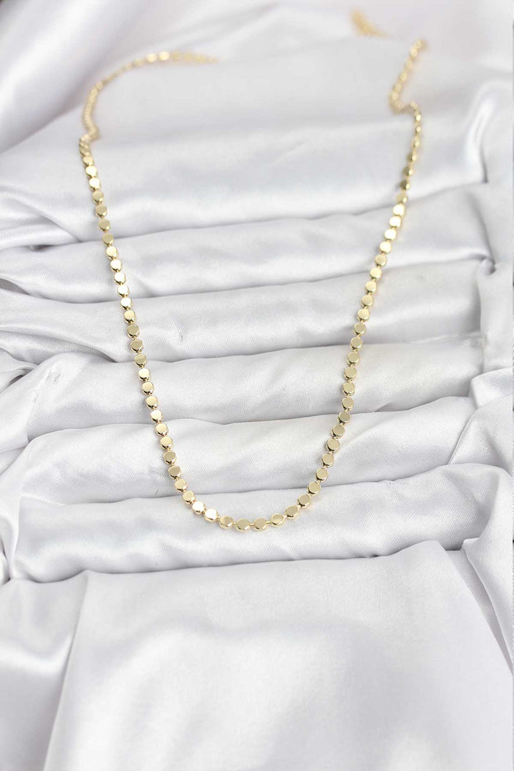 EBJ 316L Steel Chain Gold Color Twisted Chain Model 65 cm Women's Necklace - South Miami Heights