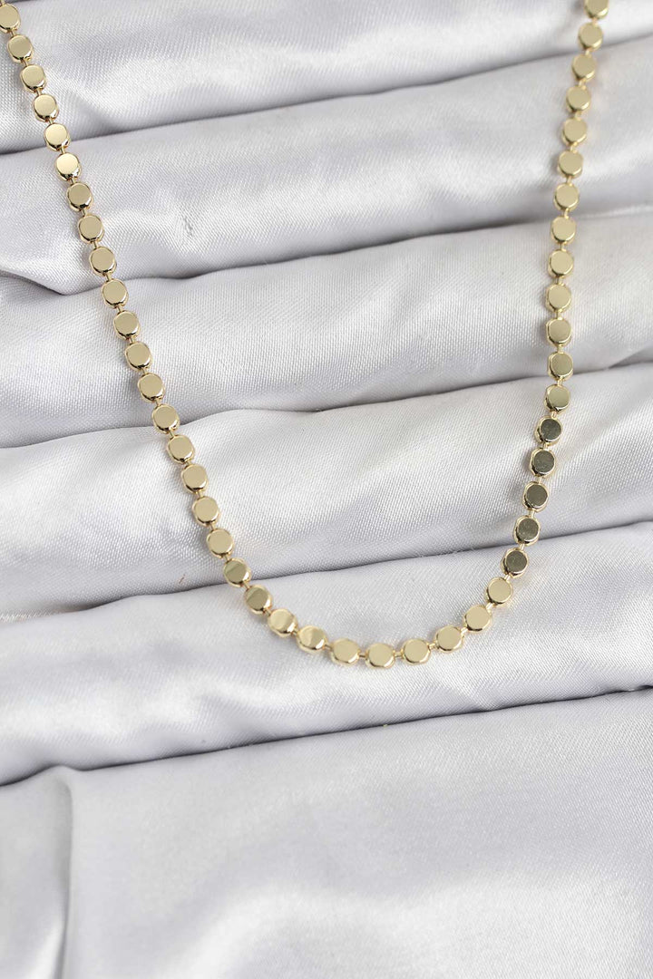 EBJ 316L Steel Chain Gold Color Twisted Chain Model 65 cm Women's Necklace - South Miami Heights