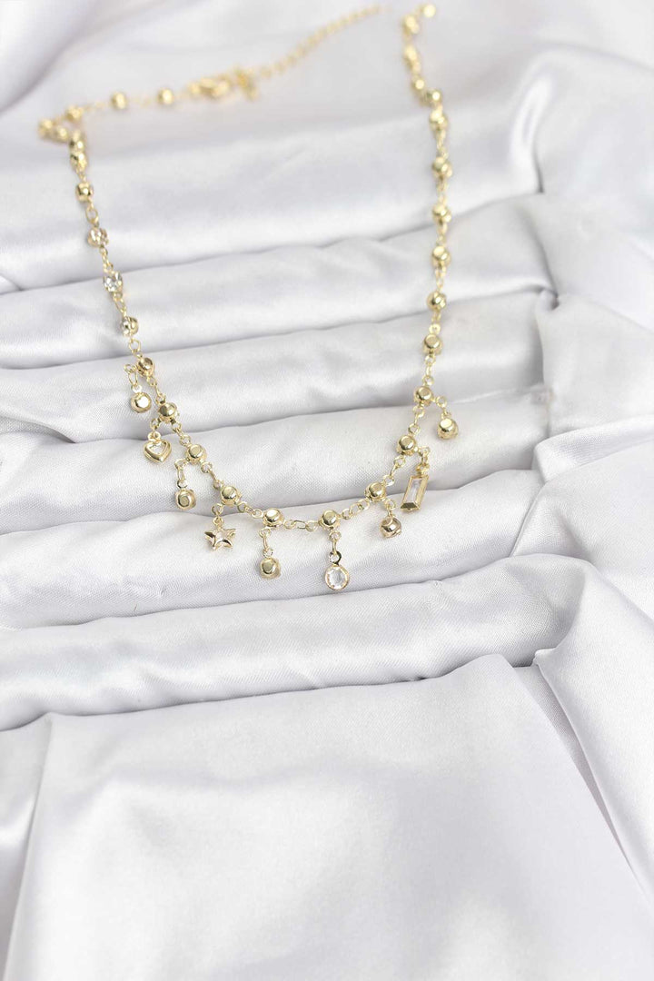 EBJ 316L Çelik Zincir Gold Renk Kolye - Manalapan