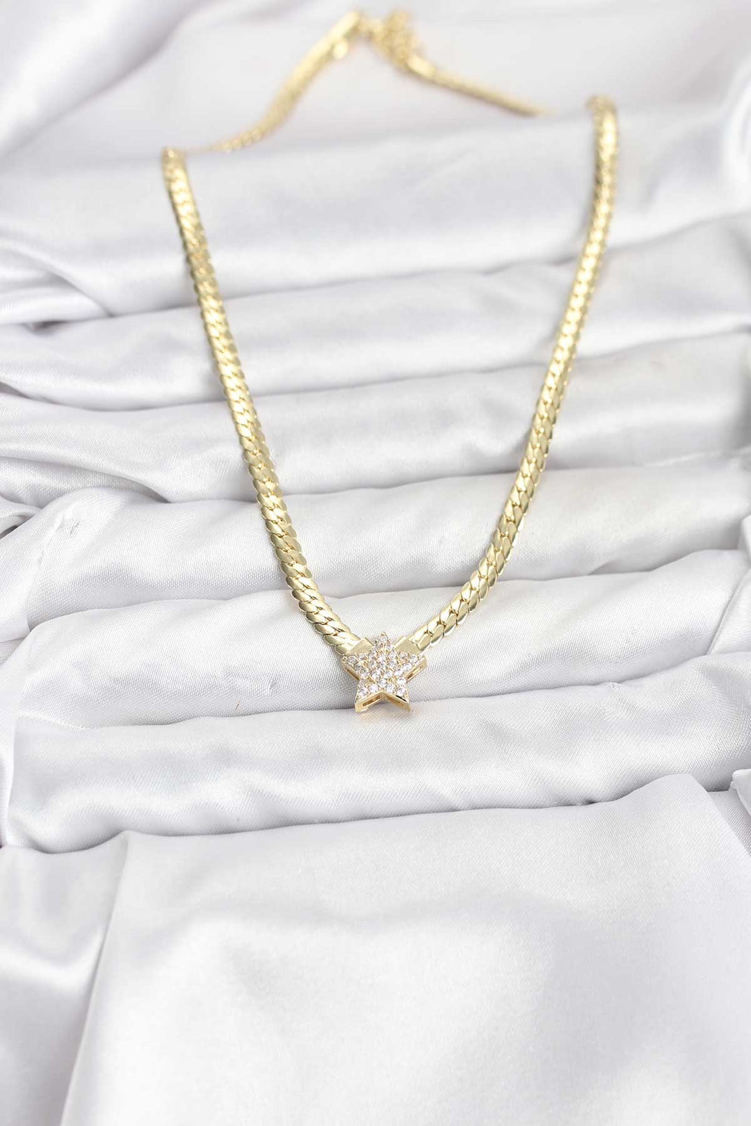 EBJ Gold Color Brass Star Zircon Stone Women's Necklace - Boulder