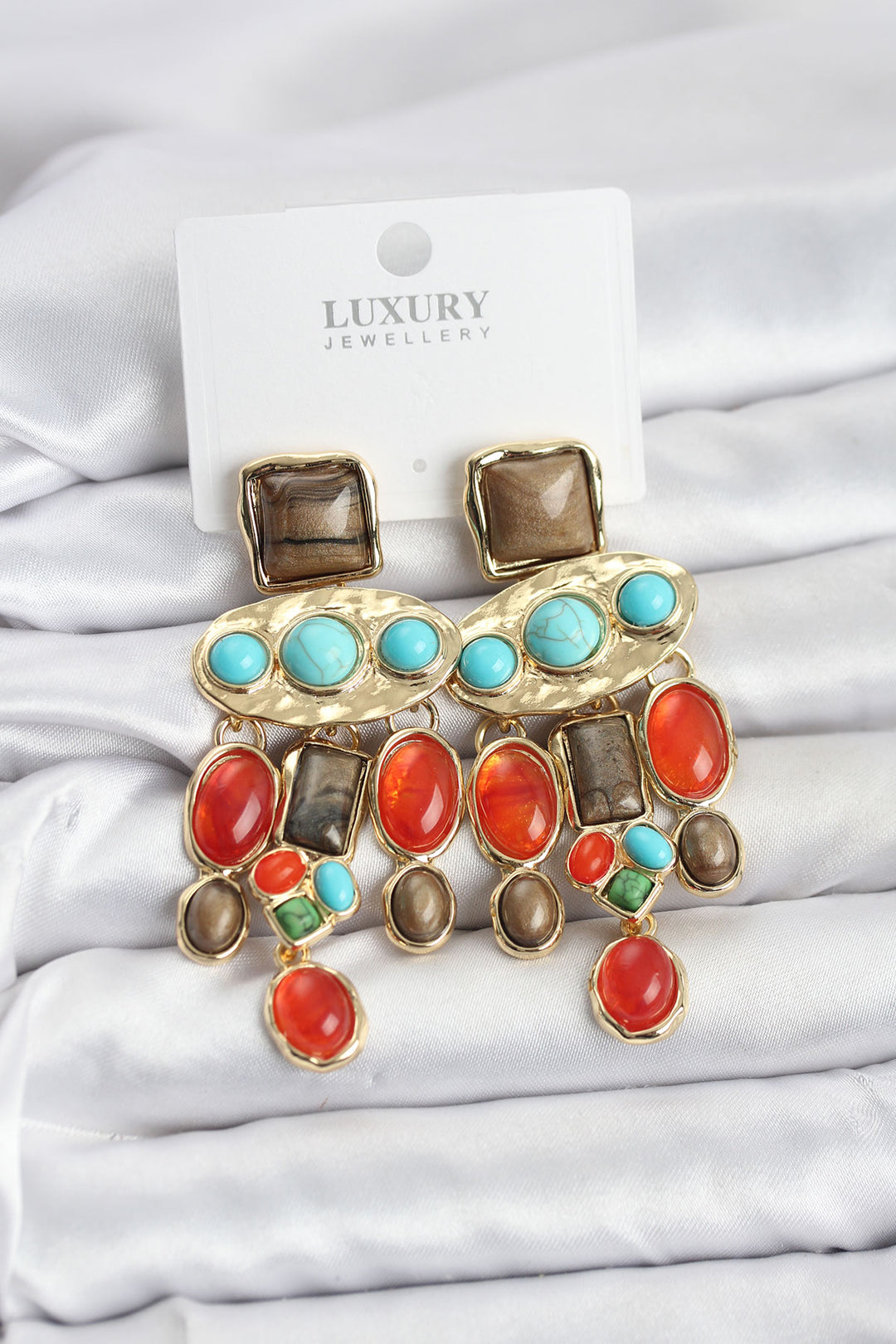 EBJ Vintage Textured Women's Earrings - Tepotzotlán