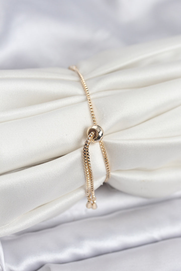 EBJ Eye Model Zircon Stone Gold Color Elevator Waterway Bracelet - Alameda