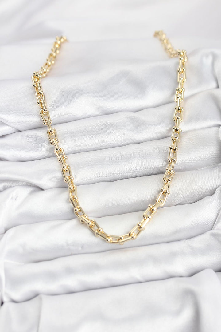 EBJ Gold Color Brass Tiffany Model Women's Necklace - Vyshneve
