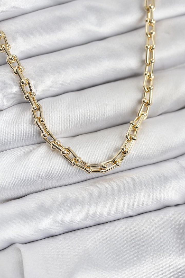 EBJ Gold Color Brass Tiffany Model Women's Necklace - Vyshneve