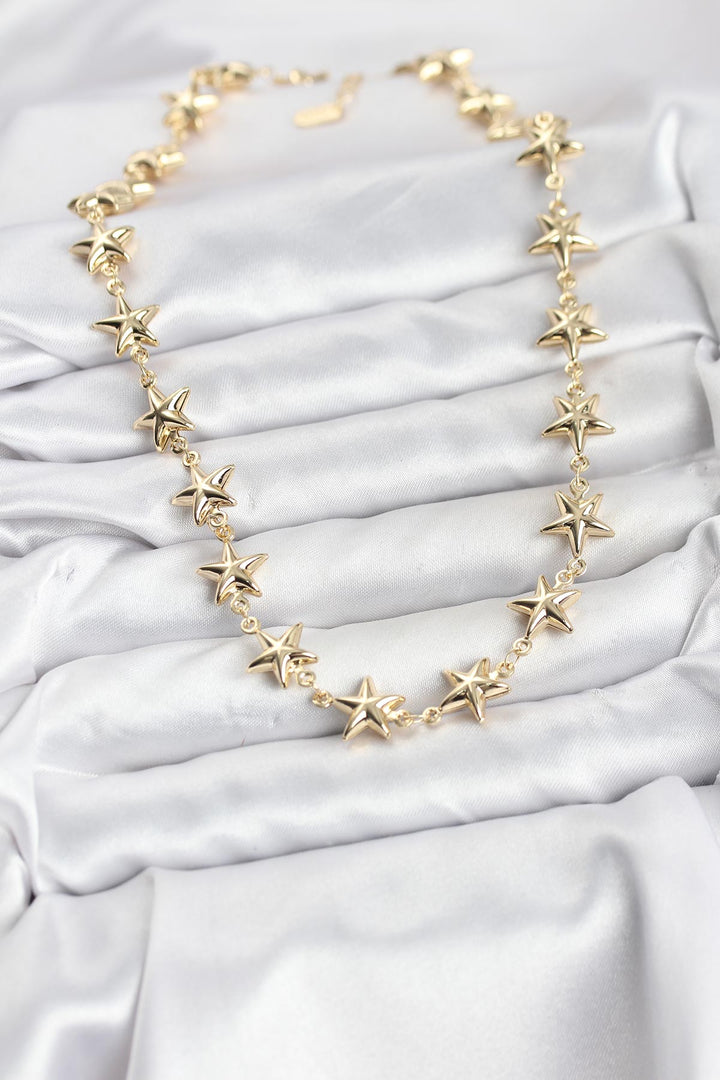 EBJ Star Model Brass Gold Color Women's Necklace - Kherson