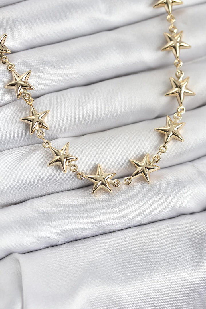 EBJ Star Model Brass Gold Color Women's Necklace - Kherson
