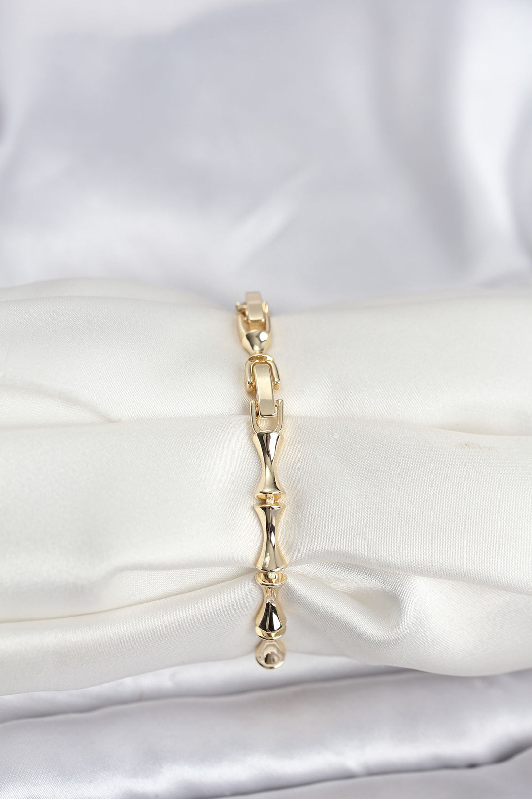 EBJ Rice Gold Color VIP Series Bone Model Zircon Stone Women's Bracelet - Athens