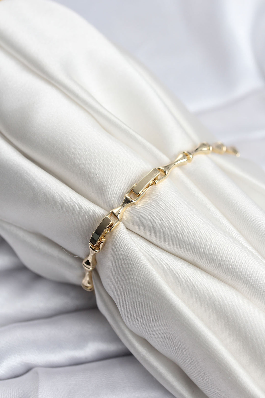 EBJ Rice Gold Color VIP Series Thin Bone Model Zircon Stone Women's Bracelet - Bad Oeynhausen