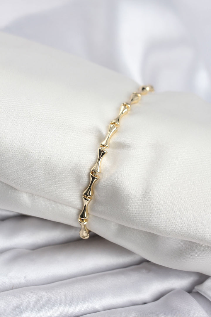 EBJ Rice Gold Color VIP Series Thin Bone Model Zircon Stone Women's Bracelet - Bad Oeynhausen
