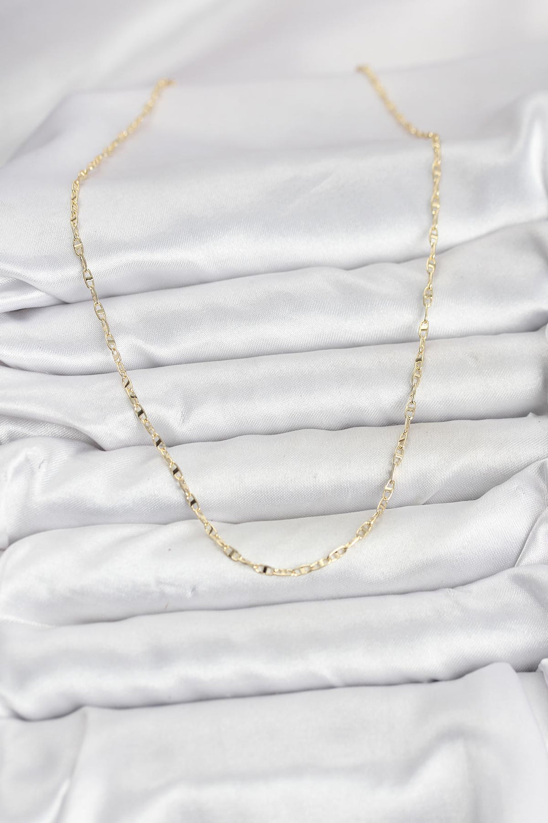 EBJ CM 14K Gold Renk Pirinç Gemi Zinciri Model Kadın Kolye - Bronx