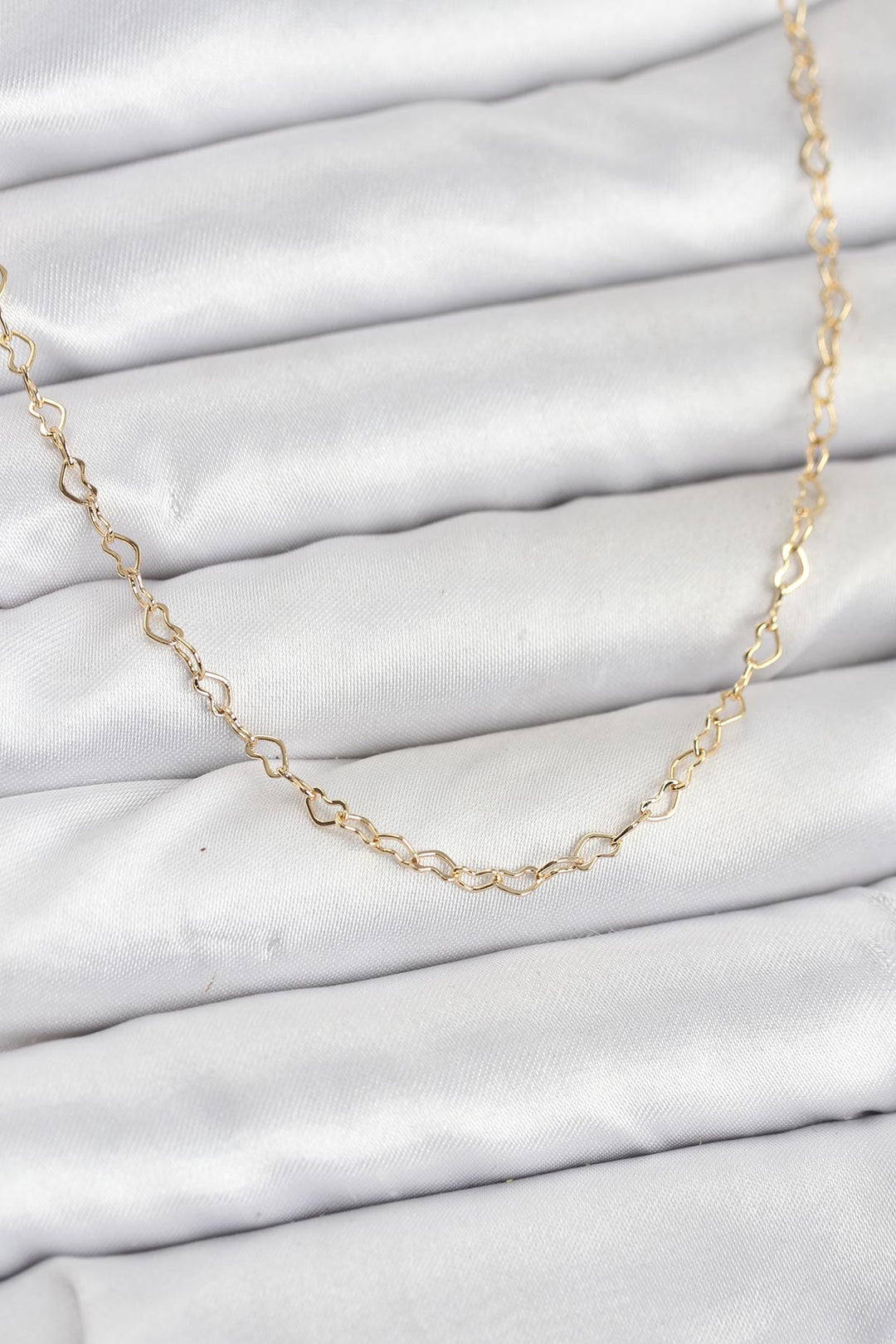 EBJ CM 14K Gold Renk Kalp Zincirli Kadın Kolye - Upland
