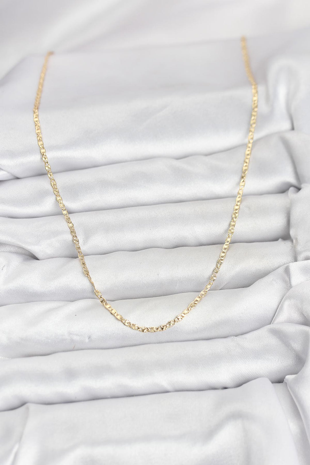 EBJ CM 14K Gold Renk Pirinç Lazer Model 60 cm Kadın Kolye - Silves