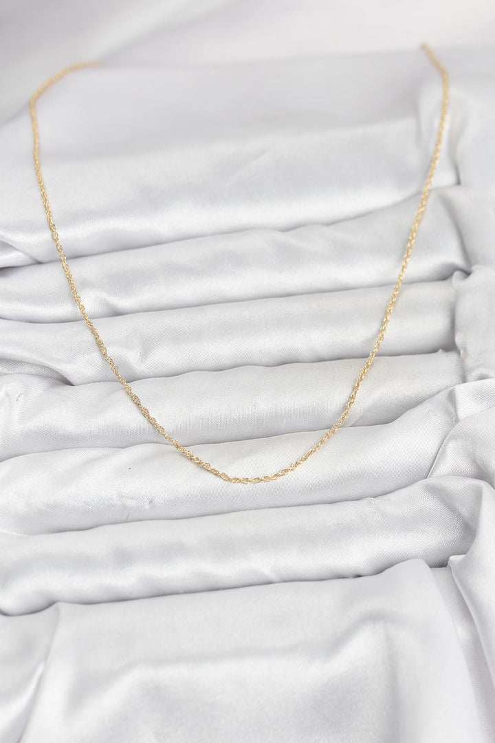 EBJ CM 14K Gold Renk Burgu Model 60 cm Kadın Kolye - Reşiţa